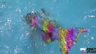 Captive Mermaid Teases U in the Pool