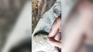 A wench showing off on the beach ended up giving a stranger a oral and getting a load on her face (Adam and Eve).