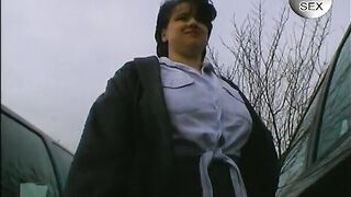 Corpulent mother I'd like to fuck wench satisfy her vagina in car