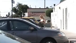 Breasty mother I'd like to fuck blond floozy picked up on the street and screwed hard