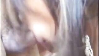 2 sexy Latinas sucks their chaps's tools out in the forest