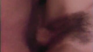 Older Brunette hair Gets Curly Twat Banged