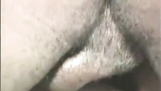 Bitch gets jizz flow on her titties and gives bj previous to getting banged