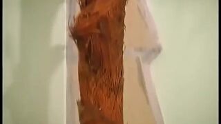 Obese Sweetheart in Underware Masturbates in Living Room Alone