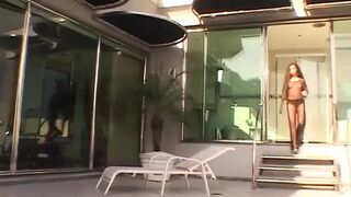 Lalin gal takes a massive thick ramrod in her cunt