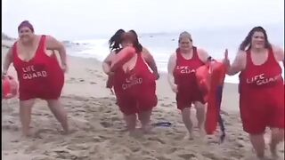 Blond big beautiful woman seduces male to screw her in couch