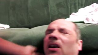 Piddle Drenched Chap Fingered and Trampled by Corporalist MILFs