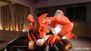 Guilmon Oral job 69 Furry Animation