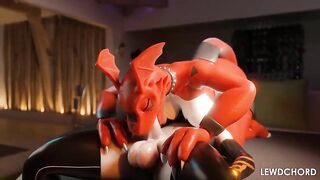 Guilmon Oral job 69 Furry Animation