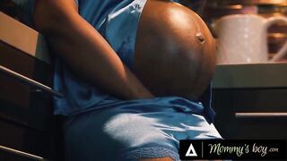 MAMMAS HUNK - Sexy Preggo Hotty Gets Drilled Hard During Midnight Snack With Sticky Jizz flow