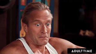 ADULT TIME - Meditation Instructor Lilith Grace Caught During Sneaky Deepthroat Gets TEAM-FUCKED