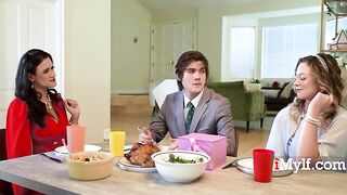 Step Mommy In Law Open Up Blondie's Back Door For Her Step SON