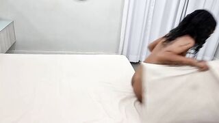 Behind the scenes of the 1st time in porn of the youthful Dessinha Carioca screwing with Jr Doidera.