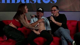 Sara Blond is savagely drilled by a fan with a GIANT schlong whilst her cuckold spouse watches 'em - JuanBustos Podcast