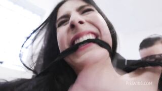 Ribald doxy team-fucked coarse and used as WC