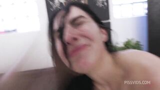 Ribald doxy team-fucked coarse and used as WC