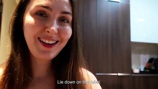 POV: Stepmom Gives Me a Secret Kitchen Oral sex After Staring at My Knob Below the Table