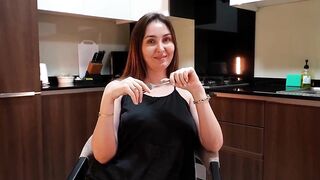 POV: Stepmom Gives Me a Secret Kitchen Oral sex After Staring at My Knob Below the Table