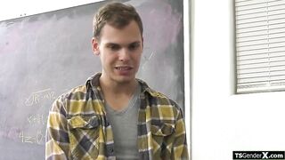 Dude takes out his weenie ifo trans teacher