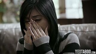 Devastated Oriental teen gets enticed and railed by her boyfriends lewd step brother