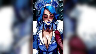 Warmed up the Snow Maiden with hawt cum