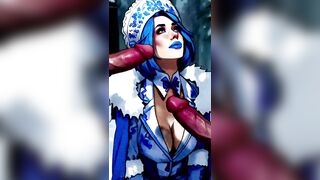 Warmed up the Snow Maiden with hawt cum