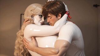 Slutty Neglected Stepmom Unfathomable Giving a kiss & Moist Touching with Youthful Stepson