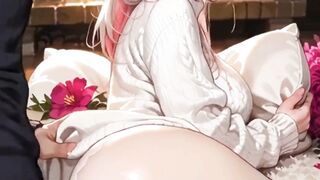 Youthful Golden-haired Loves to Suggest Her Pink Aperture Booty to a Bunch of Old Dudes with Large Ramrods.