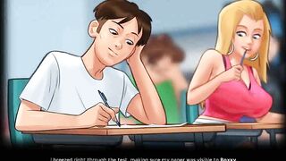 Summertime saga: college stud is having sex with his French professor in her office ep 120