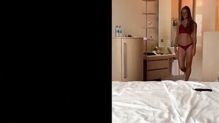 2 large rods for floozy Hotwife Candy Longing / MFM trio, sharing wife