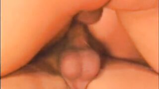 Brown hair student honey gets cum after enjoyable DP in locker room