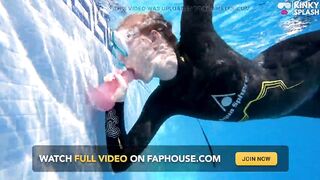 Wetsuit Underwater Vibrator Oral job - Neoprene Masked Suck Bitch