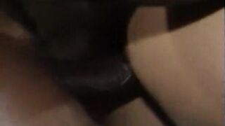 Pumped up Ebony Dude Permeates Youthful White Cutie