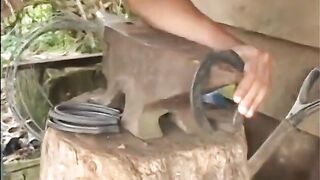 Cowboy dude licks brunette hair's booty & fills it with large knob