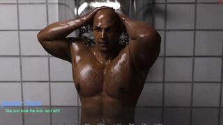 Dylan wanted to shower where Sophia bathed went to common shower that guy got a large dong