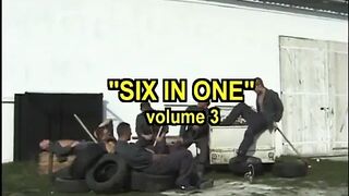 Sexy blond gets screwed by multiple lads