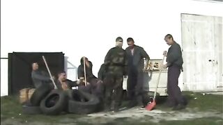 Sexy blond gets screwed by multiple lads