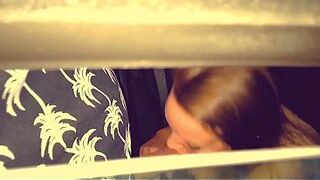 Girlfriend Sucking Shlong and Banging in Car