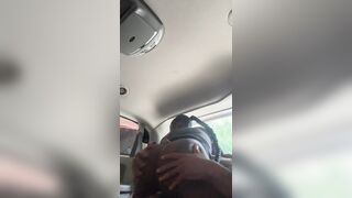 Quickie outside in the van