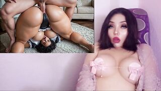 Large-assed, chunky maid gets banged by her boss