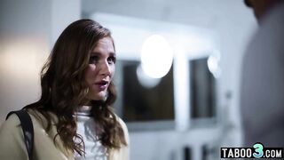 Wicked teen screwing a perv to keep his throat shut