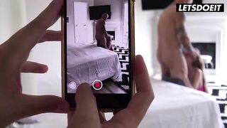 Obscene Trio with Concupiscent Whores & Large Dong Step Father - LETSDOEIT