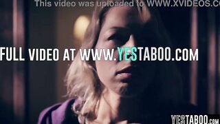 Small traveler double permeated by stepbrothers in a hardcore trio