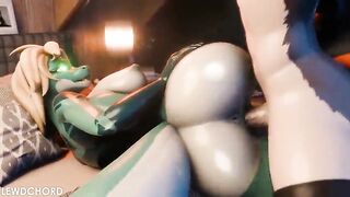 Lizard Yiff Sex With With Bulky Booty