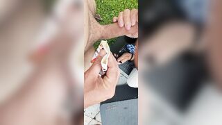 Glace à la bite fraiche finition grosse éjaculation