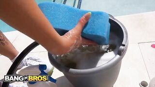 BANGBROS - Nicoluva’s Body Wash Specific Turns Into Anal Sex And A Bawdy Jizz flow All Over Her Face