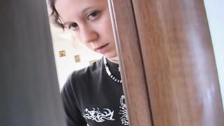 Sinless teenie finds out her doxy stepmother banging with a stranger