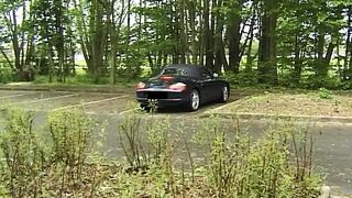 Beautiful French doll enjoys rod in her booty and jizz on her face