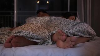 I share a daybed with my stepsister after a rainy day