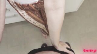 100% Amateur Maid Creampie – Trickling After Load